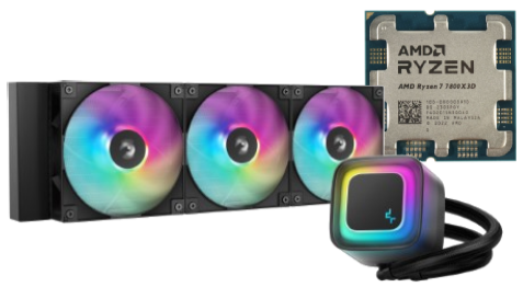 7800x3D Tray + Watercooling LE360 V2 360mm - Noir - grosbill.com - 0