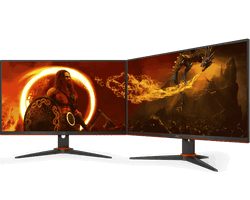 Ecran PC AOC 2 x 24G2SPAE/BK - 23.8" FHD 165Hz 1ms IPS FreeSync Premium Grosbill
