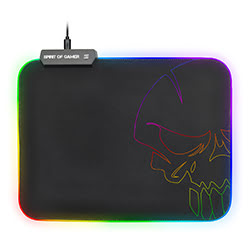 Spirit Of Gamer Skull RGB Gaming mouse pad - Taille M