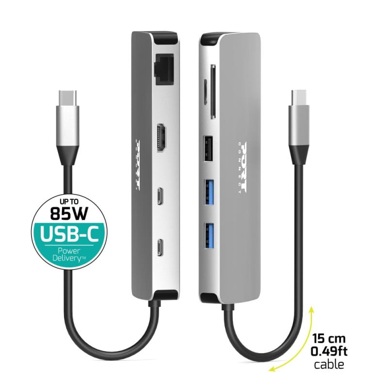 DOCKING TYPE C 9IN1 1x4K HDMI 85W# - Accessoire PC portable Port - 4