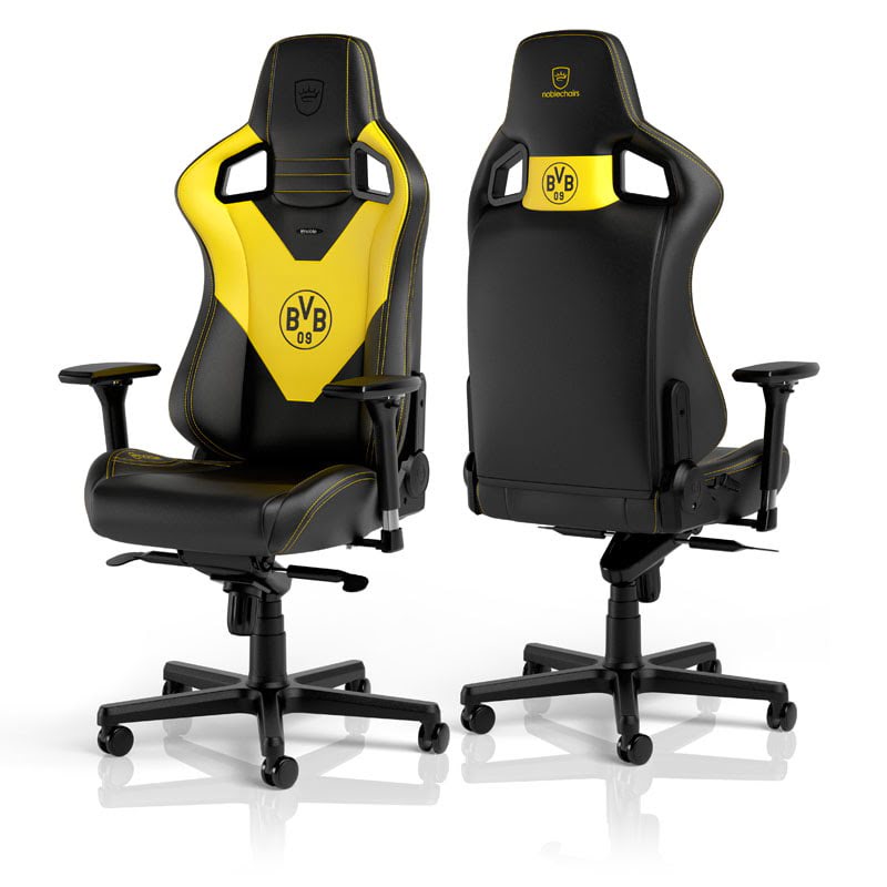NobleChairs EPIC Noir/Or - Siège PC Gamer - grosbill.com - 1