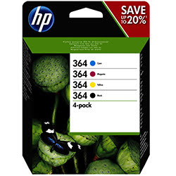 HP Pack Cartouches Noire et Couleurs HP 364 - N9J73AE