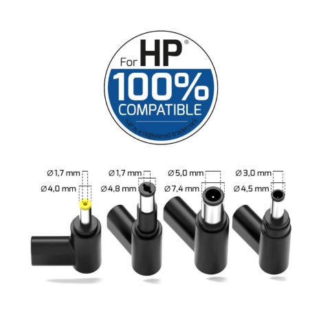Port  Alimentation secteur GaN 65W pour HP - 4 embouts (904065HPEU) - Achat / Vente Chargeur sur grosbill.com - 1