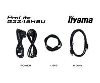 Iiyama 22 pouces  G2245HSU-B1 - Ecran PC Iiyama - grosbill.com - 9
