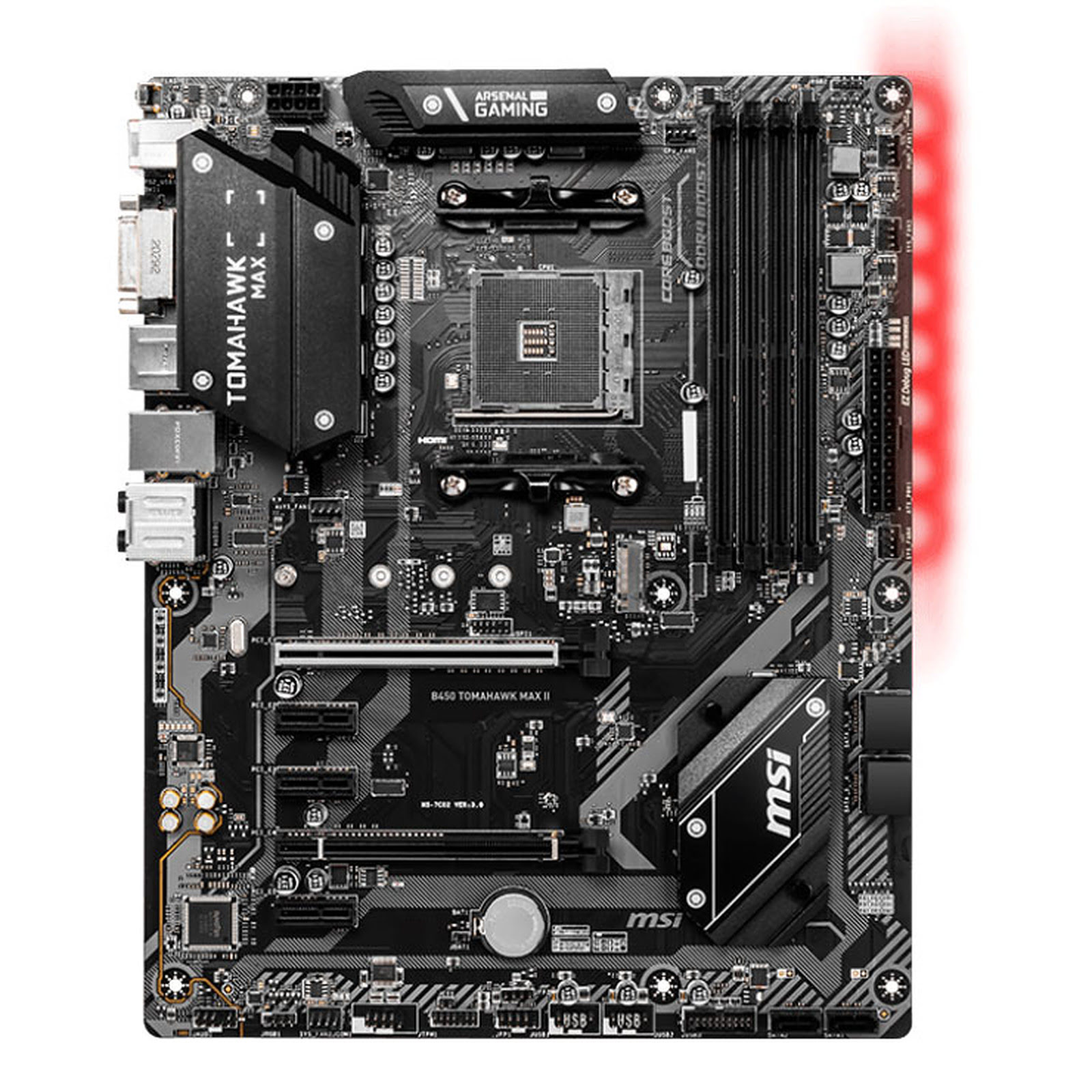Pack CPU Ryzen 5 1600 + CM B450 TOMAHAWK MAX II - grosbill.com - 1