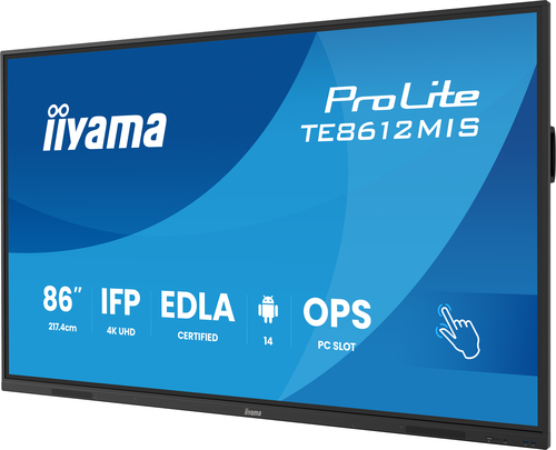 Iiyama Prolite TE8612MIS-B4AG - 86" 4K Tact IPS 6.5ms Android Wifi (TE8612MIS-B4AG) - Achat / Vente Affichage collaboratif sur grosbill.com - 2