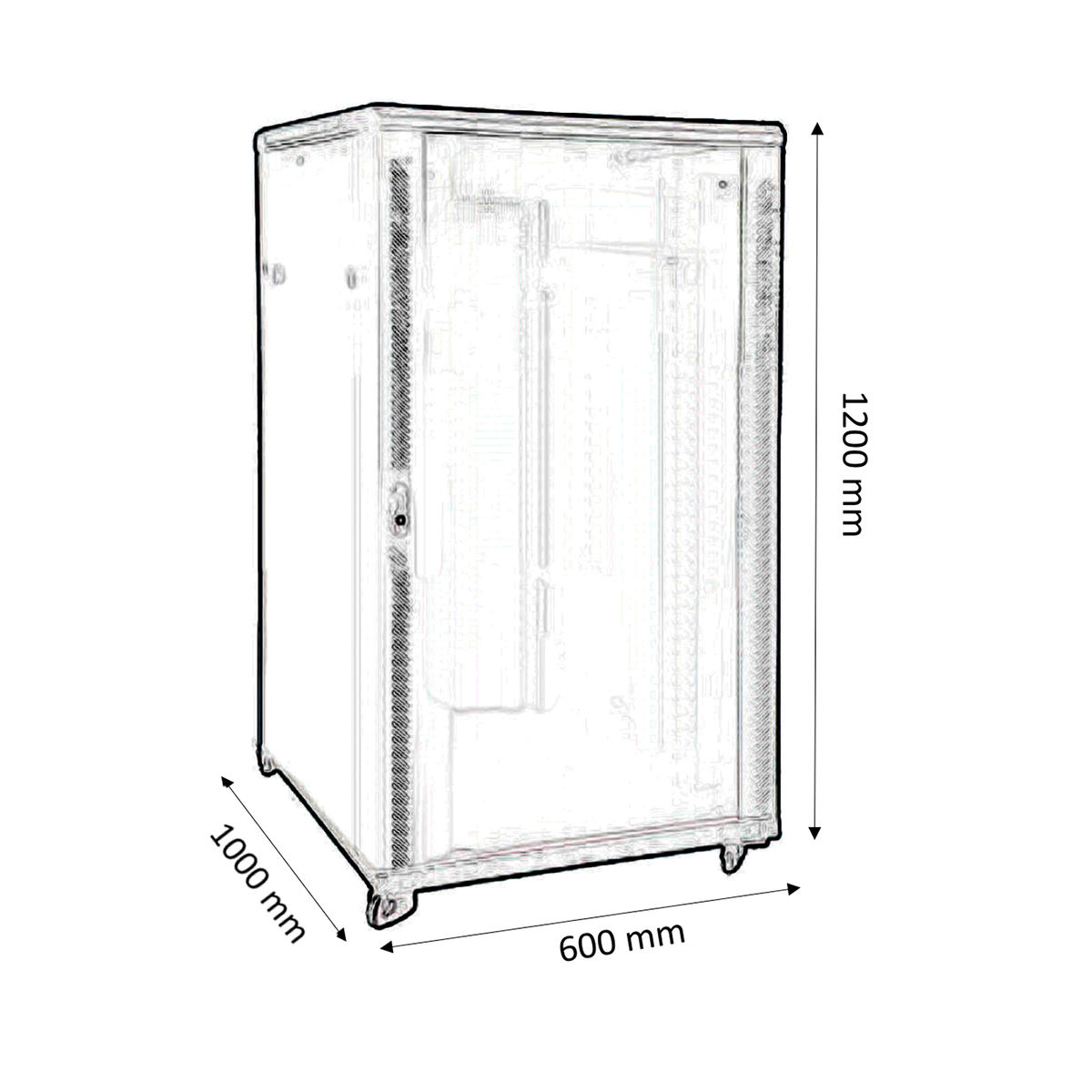 Kimex International Baie de brassage 24U 19" - 600x1000mm (112-6124K) - Achat / Vente Réseau divers sur grosbill.com - 4