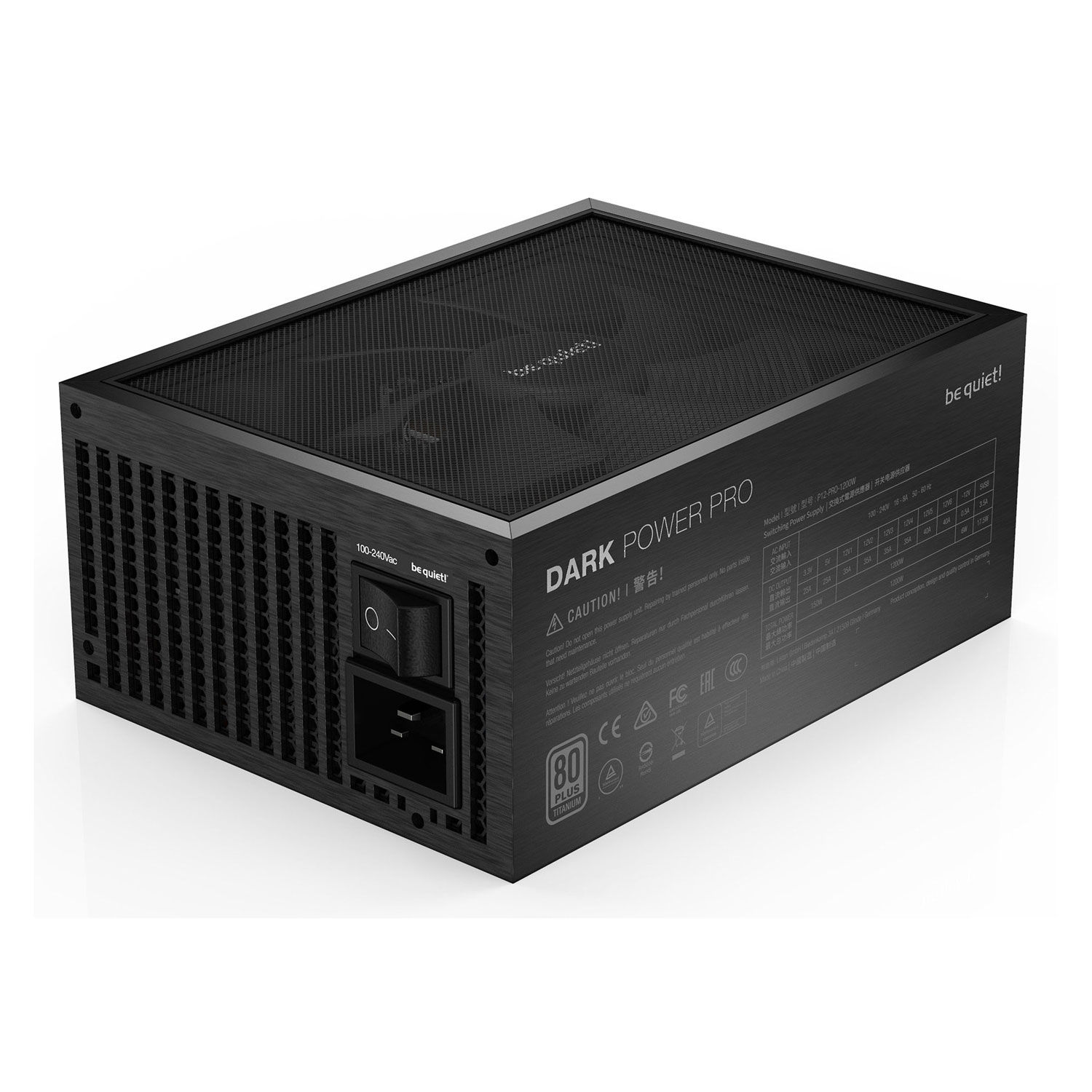 Be Quiet! Dark Power PRO 12 80+ TITANIUM (1200W) - Alimentation - 4