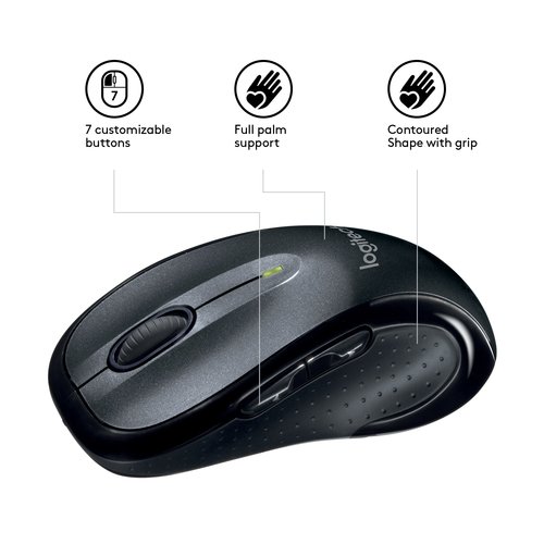 Wireless Mouse M510 - BLACK - EMEA - Achat / Vente sur grosbill.com - 3