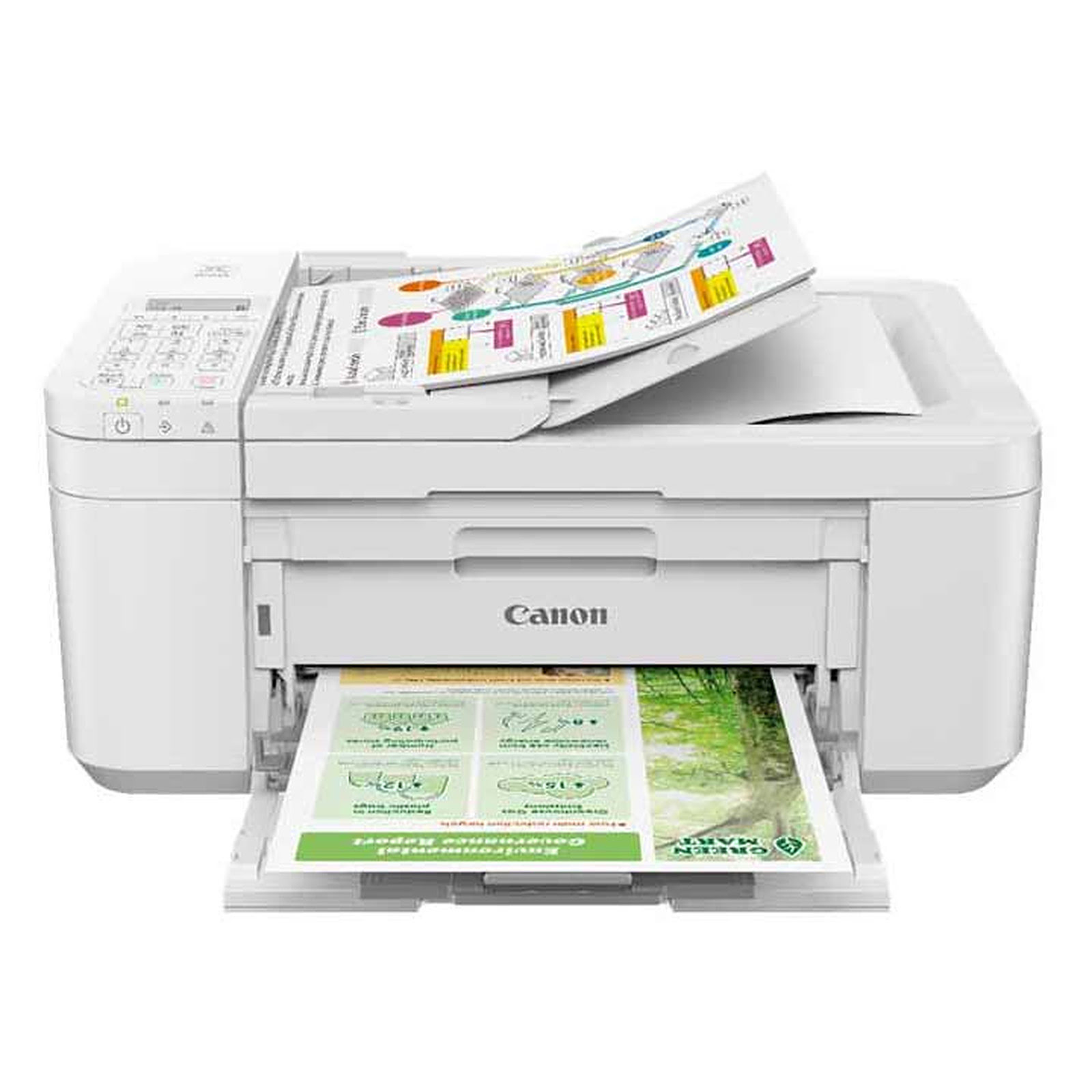 Imprimante multifonction Canon PIXMA TR4651 White-Seconde Vie-Très Bon Etat - 0