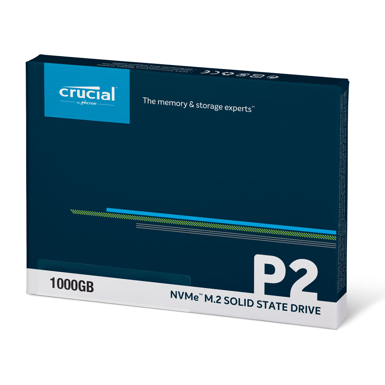 Disque dur interne Crucial P2 CT1000P2SSD8 SSD Interne 1To, Vitesses a –