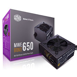 Grosbill Alimentation Cooler Master ATX 650W 80+ Bronze -  MWE V2 - MPE-6501-ACABW-BEU