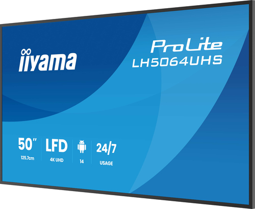 Iiyama LH5564UHS-B1AG - 55" 4K VA 6.5ms Android 14 OS iiShare Wifi (LH5564UHS-B1AG) - Achat / Vente Affichage dynamique sur grosbill.com - 5