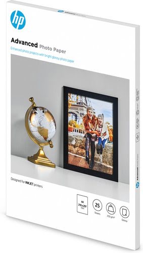 HP Paper Photo/Adv Glossy A4 25sh - Achat / Vente sur grosbill.com - 1