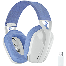 Grosbill Micro-casque Logitech G435 Lightspeed - Blanc/Sans fil 