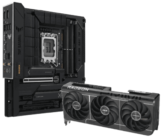 Kit Upgrade PC Asus PRIME 9070 16G EVO OC + TUF GAMING B760M-BTF WF Grosbill