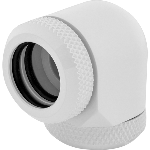 image produit Corsair Fittings 90° Hydro X XF Hardline - 14mm Blanc (x2) Grosbill