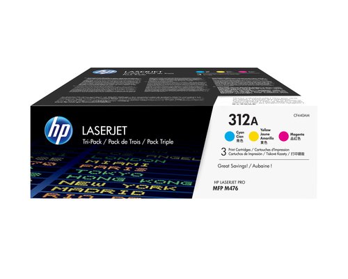 HP - Cyan, Magenta, Jaune - CF440AM - Achat / Vente Consommable imprimante sur grosbill.com - 0