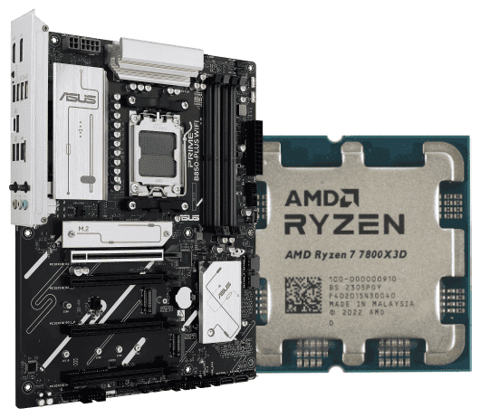 PRIME B850-PLUS WIFI + Ryzen 7 7800X3D tray - grosbill.com - 0