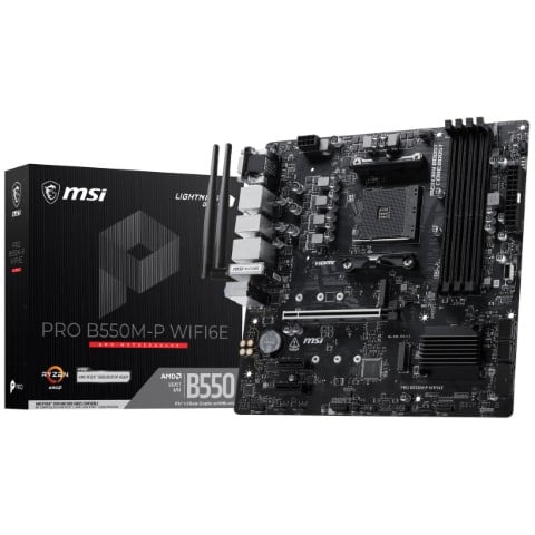 MSI PRO B550M-P WIFI6E Micro-ATX  - Carte mère MSI - grosbill.com - 0