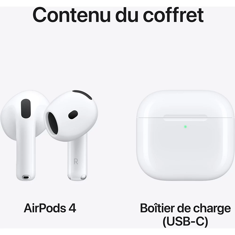 Ecouteur AirPods 4 - Accessoire téléphonie Apple - grosbill.com - 7