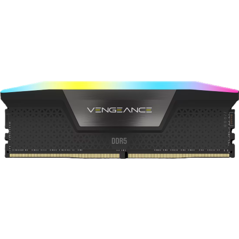 Corsair Vengeance RGB 64Go (2x32Go) DDR5 6000MHz CL30 Noir - Mémoire PC Corsair sur grosbill.com - 2