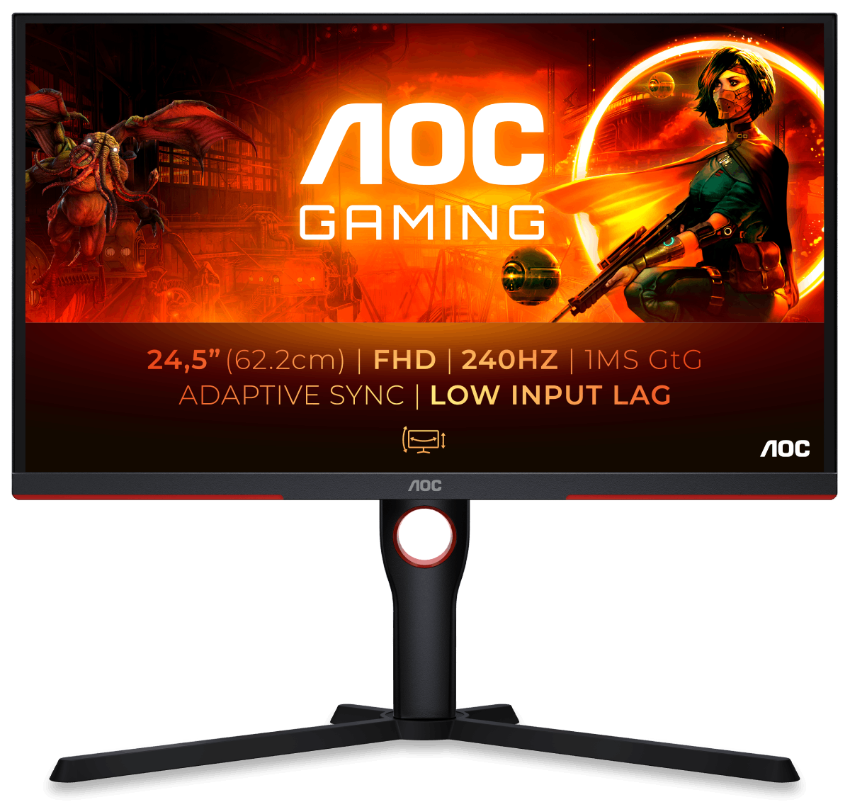 AOC 25 pouces  25G3ZM/BK - Ecran PC AOC - grosbill.com - 0