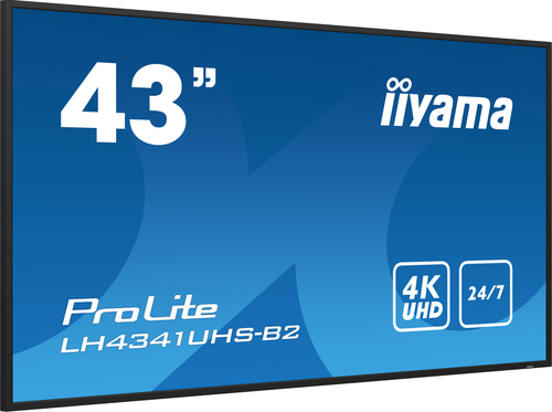 Iiyama LH4341UHS-B2 - 43" 4K VA RJ45 WIFI Android 11 (LH4341UHS-B2) - Achat / Vente Affichage dynamique sur grosbill.com - 1