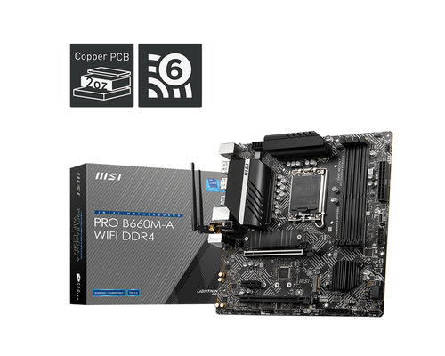 image produit MSI PRO B660M-A WIFI DDR4 Grosbill