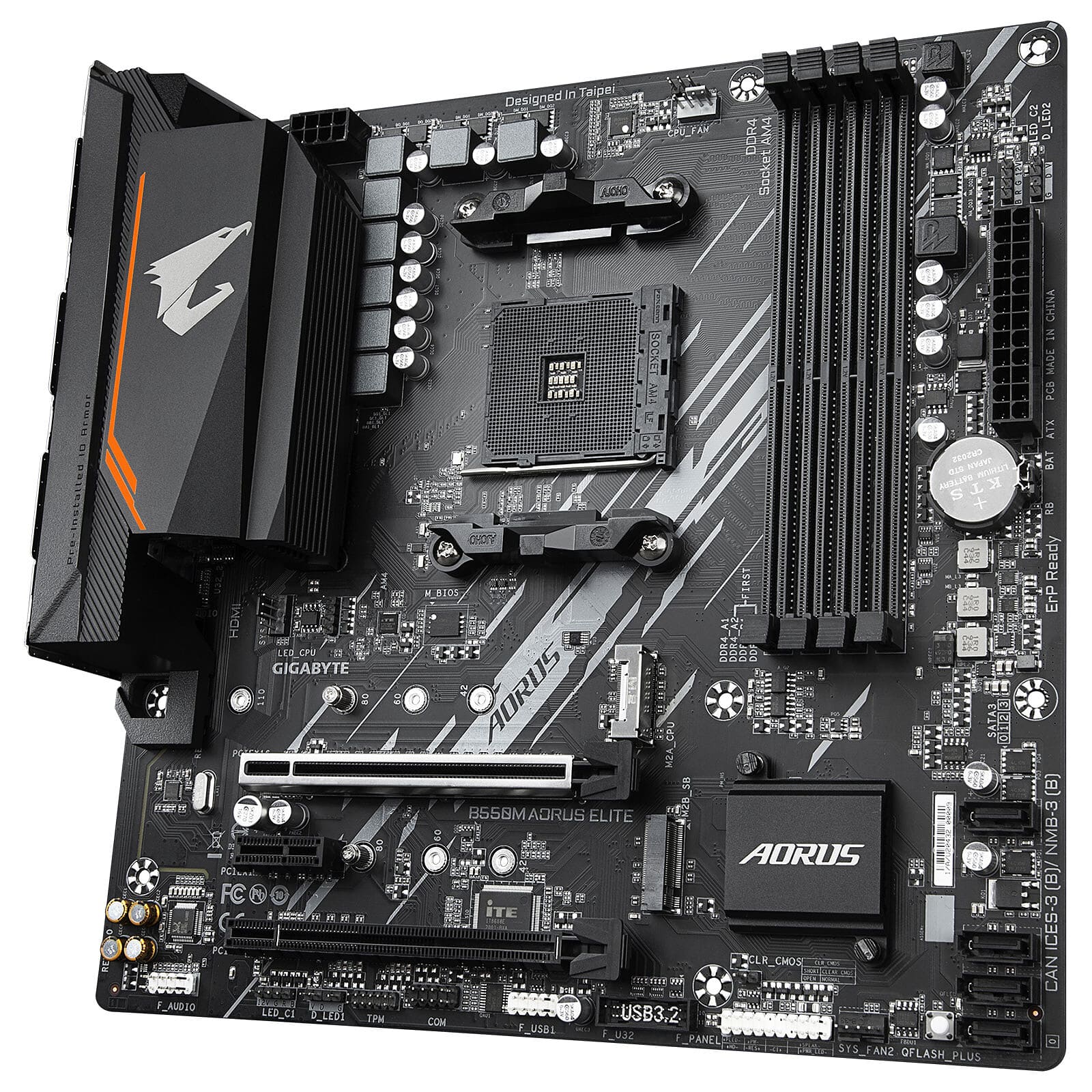 Gigabyte B550M AORUS ELITE Micro-ATX  - Carte mère Gigabyte - 2