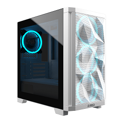 image produit M.RED StarDust Mini Blanc RGB - mT/sans alim./mATX Grosbill
