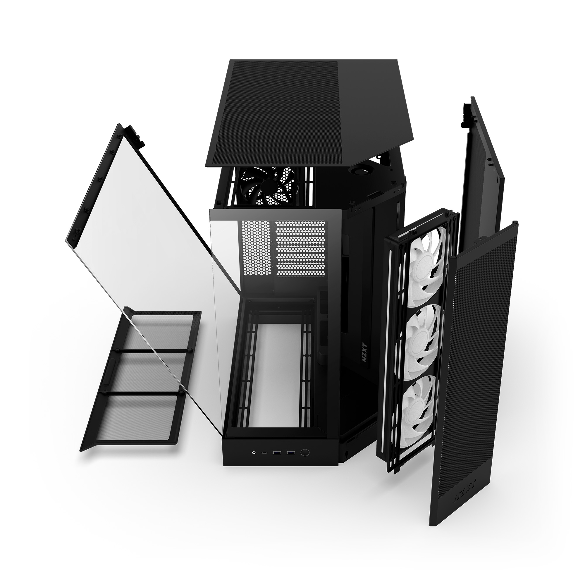 NZXT H9 Flow RGB Noir Noir - Boîtier PC NZXT - grosbill.com - 4