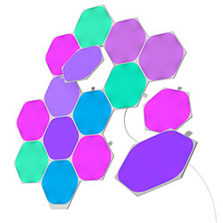 Grosbill Objet connecté / Domotique Nanoleaf Shapes Hexagons Starter Kit - 15 pièces 