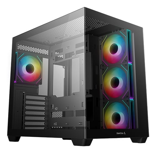 Deepcool CG530 4F Noir+MPG A1000GS PCIE5+WaterForce X 280 Noir - Boîtier PC - 1