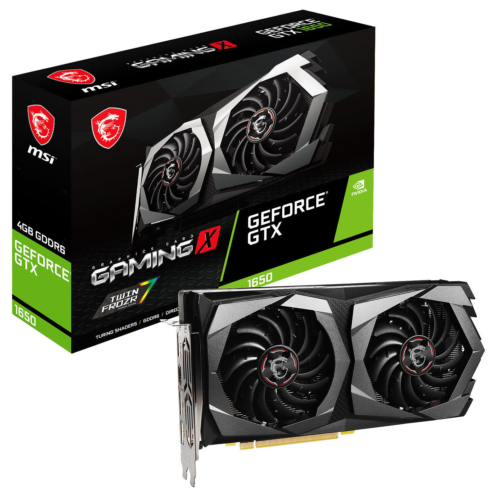 MSI GTX 1650 D6 GAMING X  - Carte graphique MSI - grosbill.com - 0