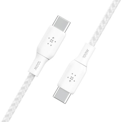Câble USB-C vers USB-C - 2m - 100W - Blanc# - Connectique PC - 3