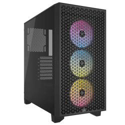 Boîtier PC Corsair 3000D Airflow RGB Noir - MT/Sans Alim/ATX Grosbill