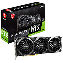 MSI RTX 3060Ti VENTUS 3X 8G OC LHR - RTX3060Ti/HDMI/DP