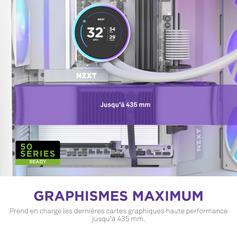 NZXT H9 Flow RGB Blanc Blanc - Boîtier PC NZXT - grosbill.com - 8