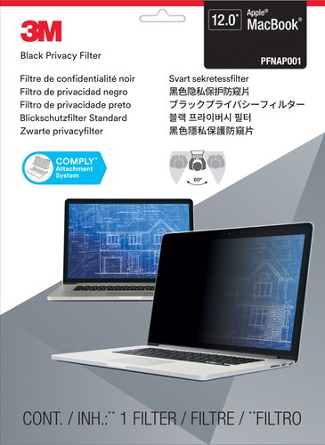 3M Black Privacy Macbook 12\