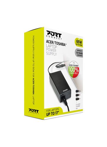 Port Adaptateur secteur pour Notebook Acer/Toshiba 65W