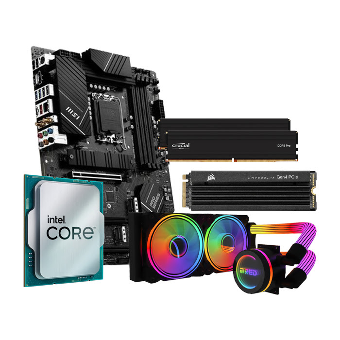 Bundle Z790-P WIFI+i5 13600KF OEM+32Go+1To+WC - grosbill.com - 0
