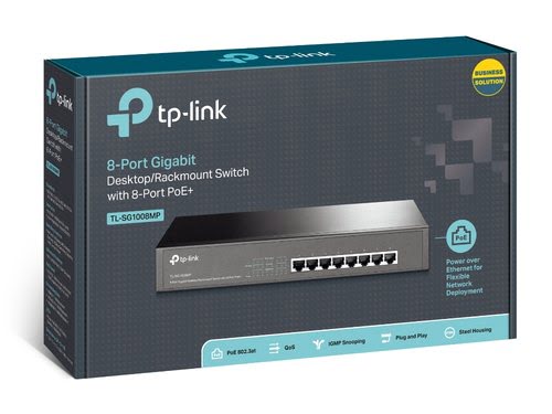 8-Port GB Desktop/RM Switch 8-Port PoE+ - Achat / Vente sur grosbill.com - 3