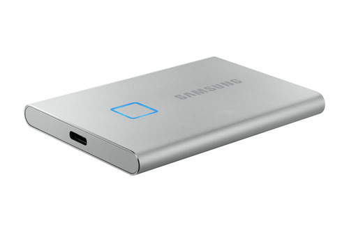 Samsung Portable T7 Touch 500Go USB3.2 Gen.2 Silver (MU-PC500S/WW) - Achat / Vente Disque SSD externe sur grosbill.com - 4