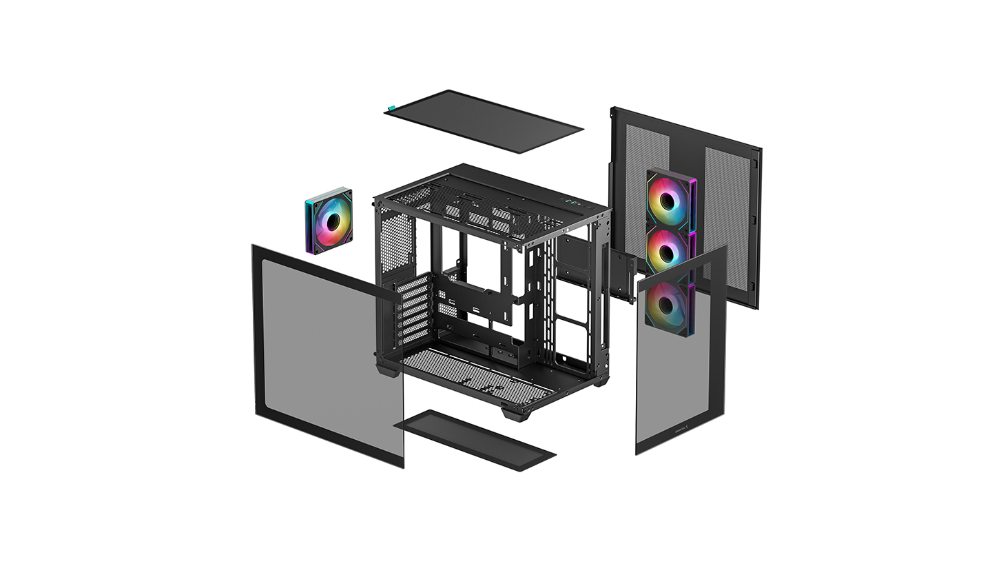 CG530 4F - MT/Sans Alim/ATX + LD360 360mm Noir# - grosbill.com - 9