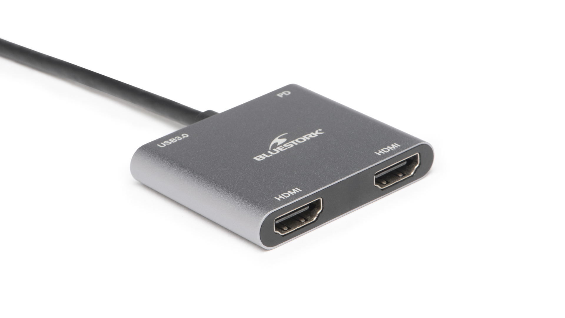 Hub USB-C vers USB-A+2xHDMI+USB-C/100W - Bluestork - 3