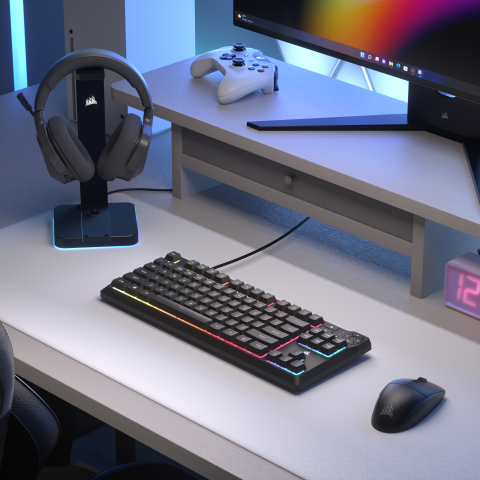 Corsair K55 Core TKL RGB - Clavier PC Corsair - grosbill.com - 1