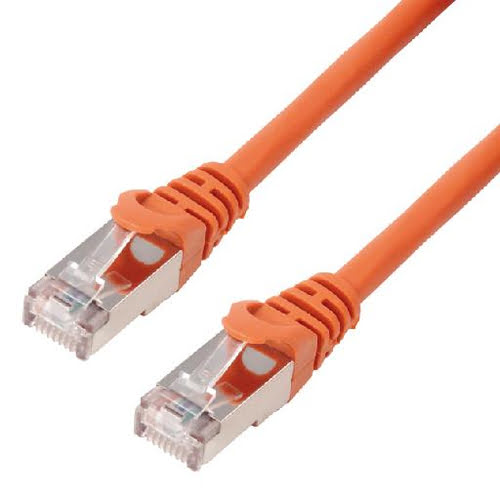 MCL Samar CAT6A F/UTP Patch cable - 5 m Orange