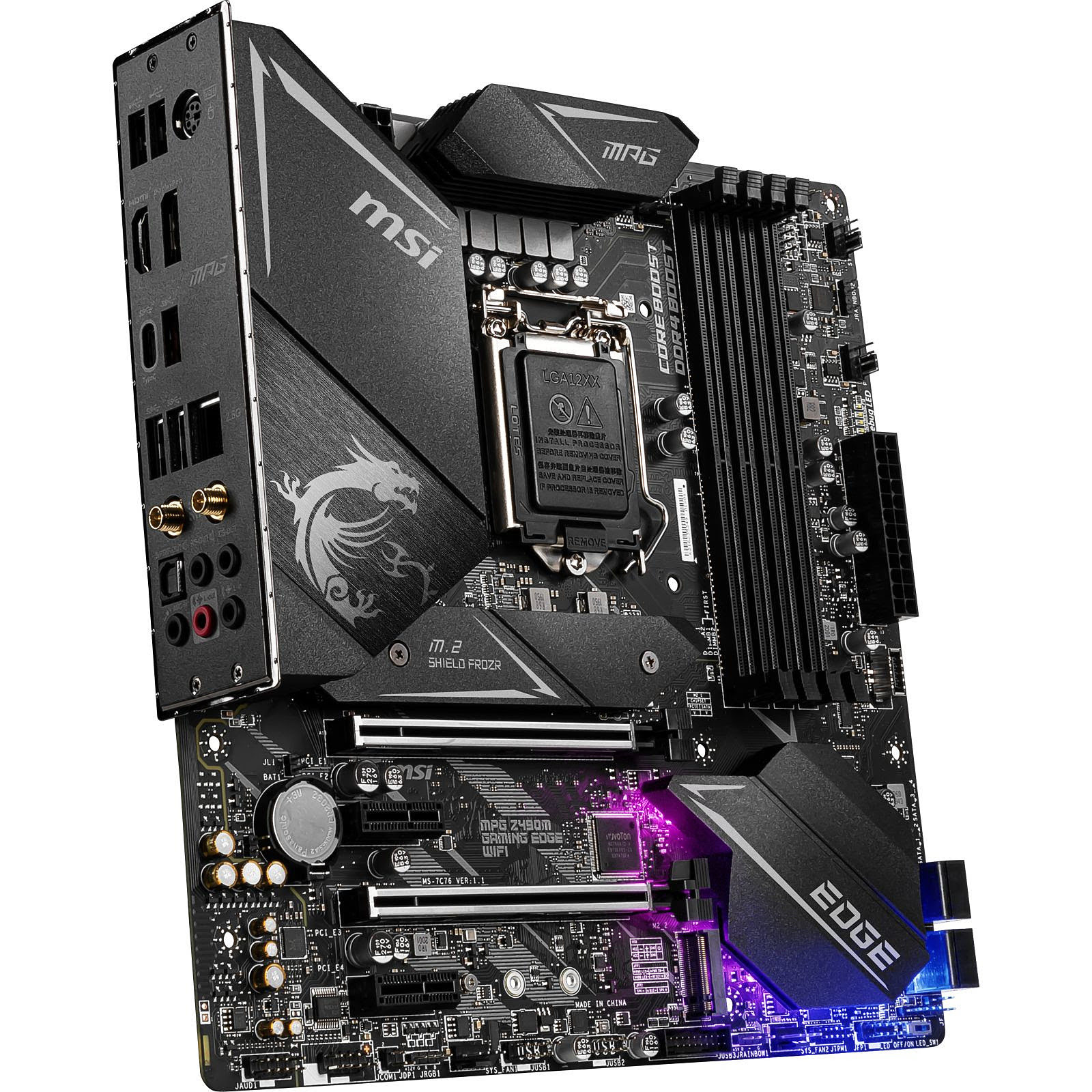MSI MPG Z490M GAMING EDGE WiFi Micro-ATX  - Carte mère MSI - 3