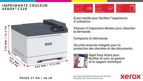 XEROX C320 A4 33PPM WIRELESS - Achat / Vente sur grosbill.com - 5